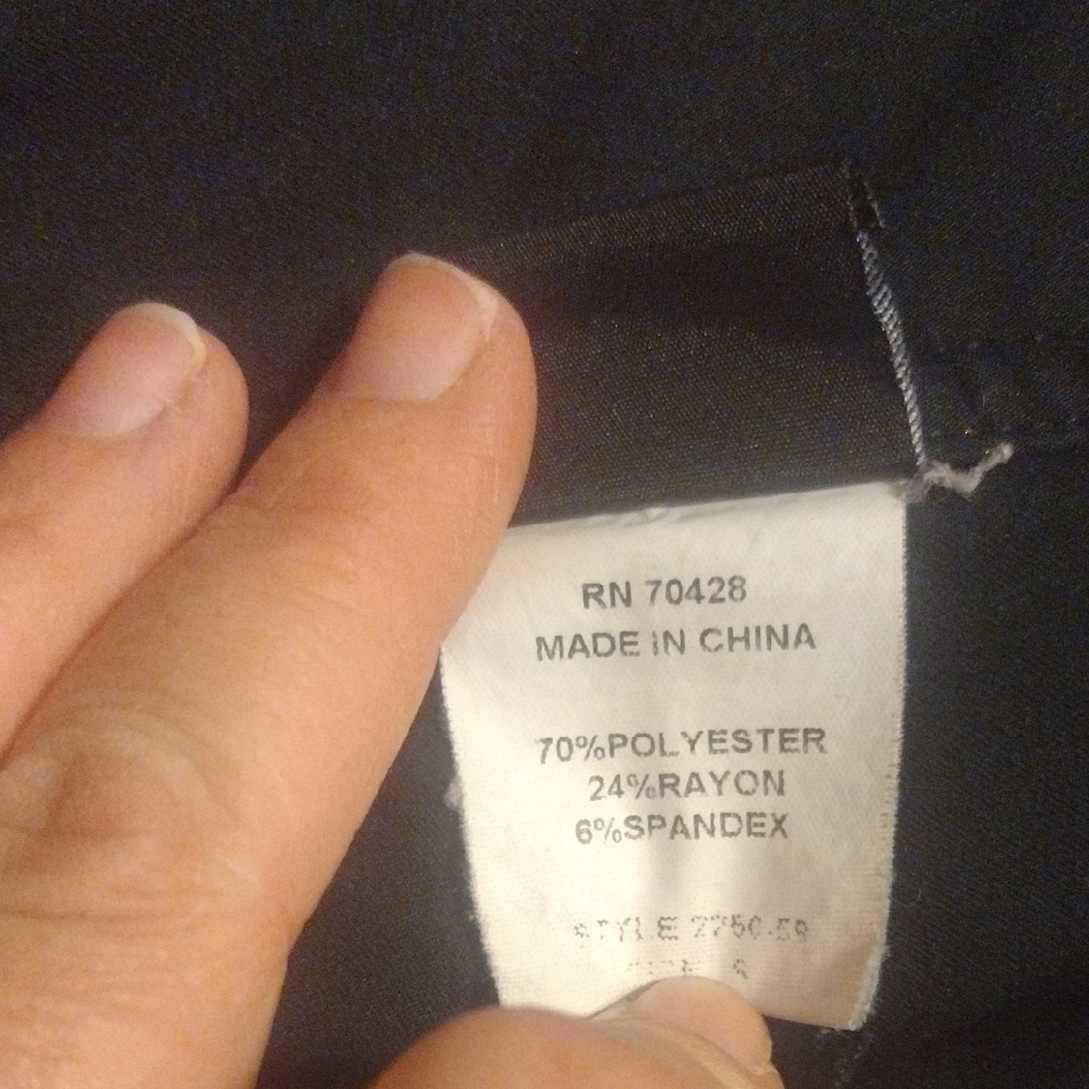 Sharon Young Black Pants with Button Accents - Picture 9 of 9